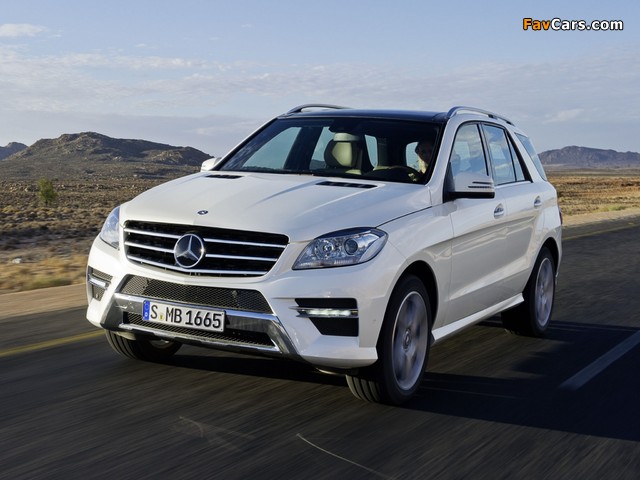Pictures of Mercedes-Benz ML 250 BlueTec AMG Sports Package (W166) 2011 (640 x 480)