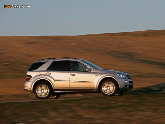 Mercedes-Benz ML 63 AMG (W164) 2006–08 wallpapers (640 x 480)
