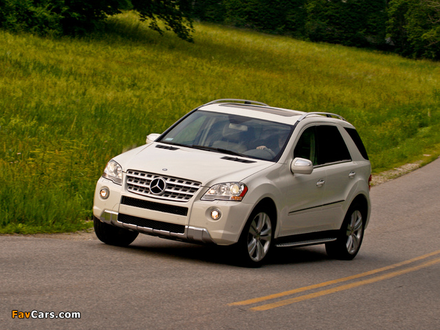 Mercedes-Benz ML 550 (W164) 2008–11 wallpapers (640 x 480)