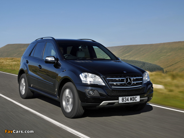 Mercedes-Benz ML 320 CDI UK-spec (W164) 2008–11 wallpapers (640 x 480)