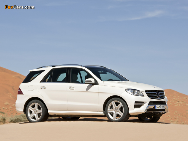 Mercedes-Benz ML 250 BlueTec AMG Sports Package (W166) 2011 wallpapers (640 x 480)