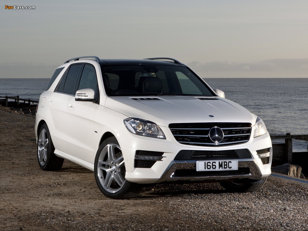 Mercedes-Benz ML 350 BlueTec AMG Sports Package UK-spec (W166) 2012 wallpapers (1024 x 768)