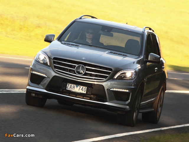 Mercedes-Benz ML 63 AMG AU-spec (W166) 2012 wallpapers (640 x 480)