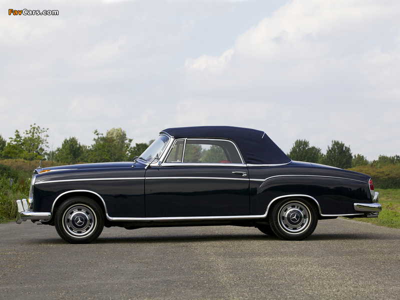 Mercedes-Benz S-Klasse Cabriolet (W180/128) 1956–60 photos (800 x 600)