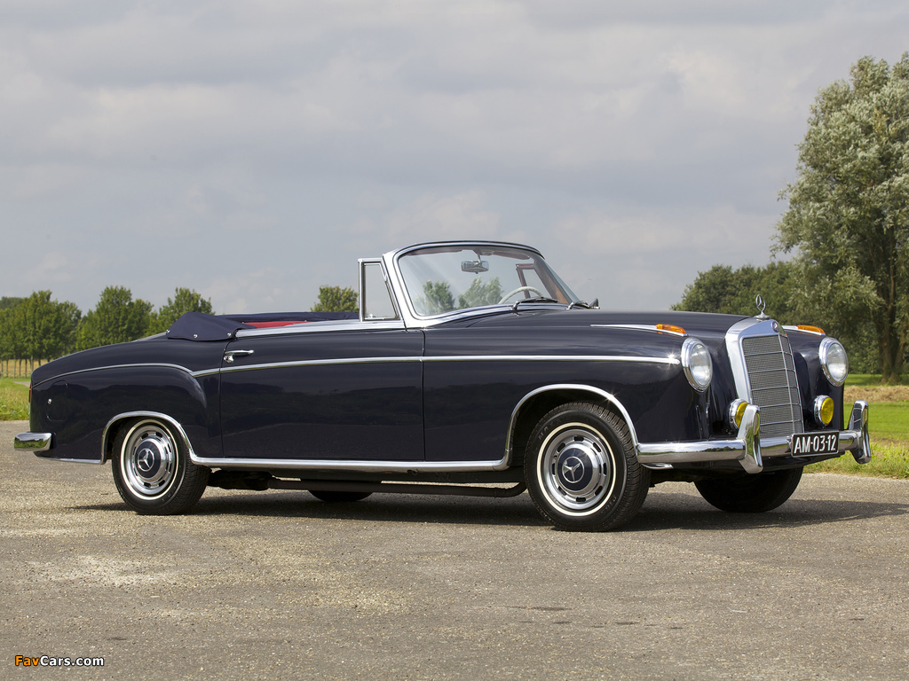 Mercedes-Benz S-Klasse Cabriolet (W180/128) 1956–60 wallpapers (1024 x 768)