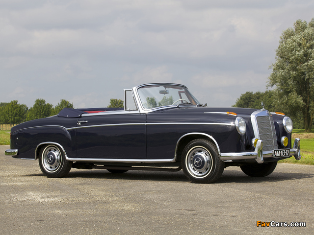 Mercedes-Benz S-Klasse Cabriolet (W180/128) 1956–60 wallpapers (640 x 480)