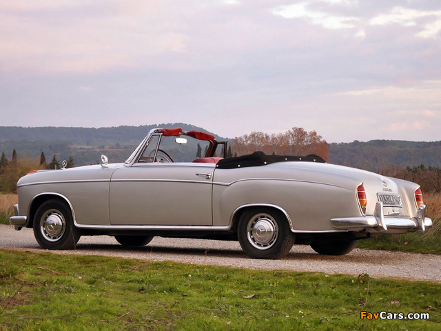 Mercedes-Benz 220 SE Cabrio (W128) 1958–60 wallpapers (640 x 480)