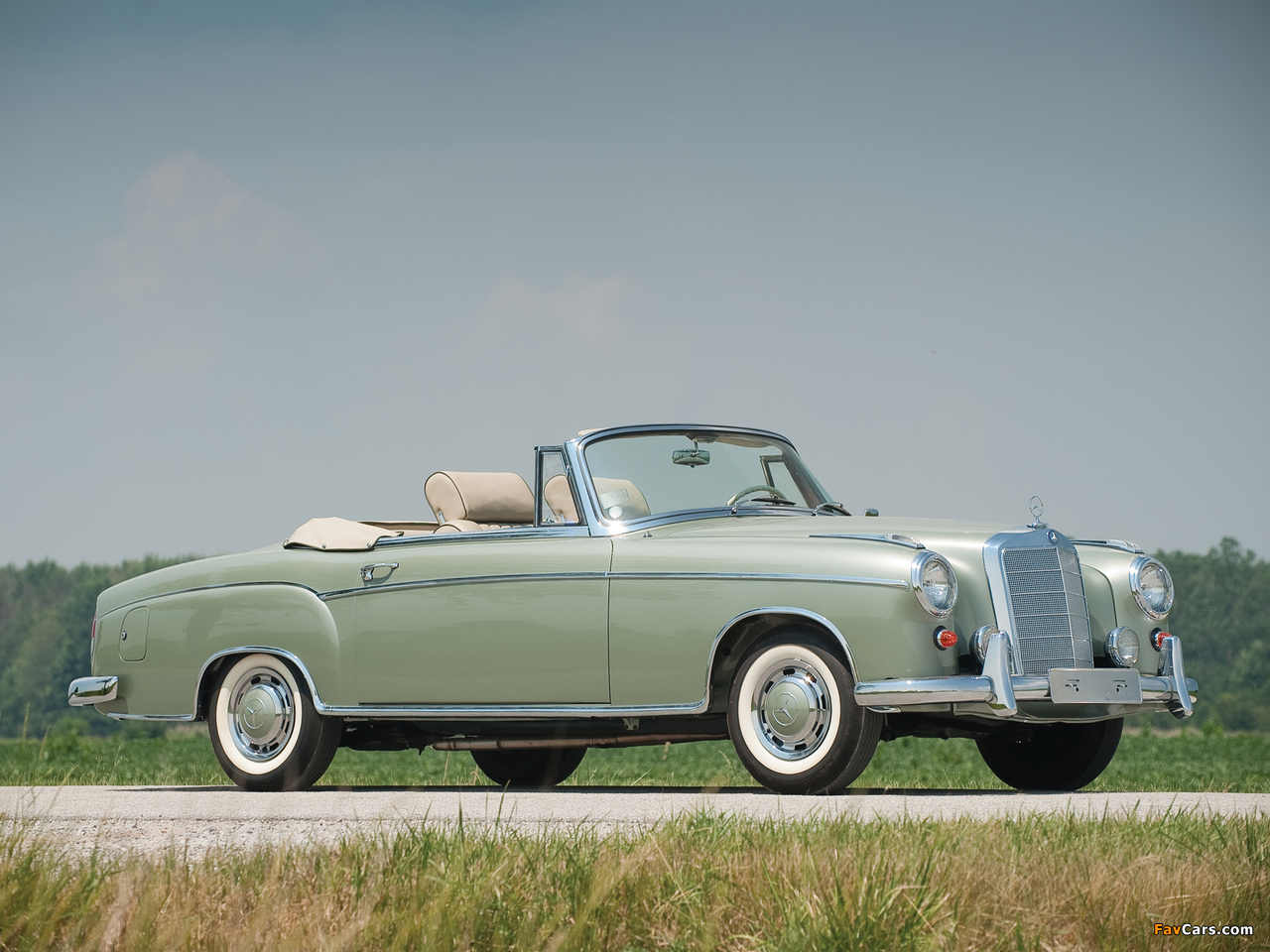 Mercedes-Benz 220 SE Cabrio (W128) 1958–60 wallpapers (1280 x 960)