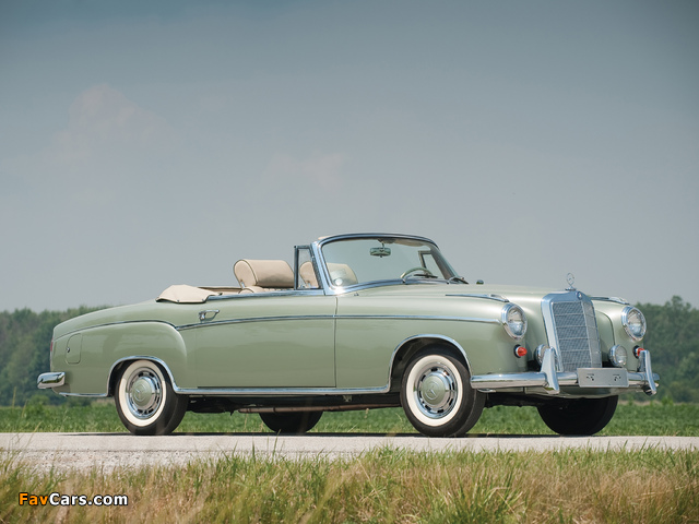 Mercedes-Benz 220 SE Cabrio (W128) 1958–60 wallpapers (640 x 480)