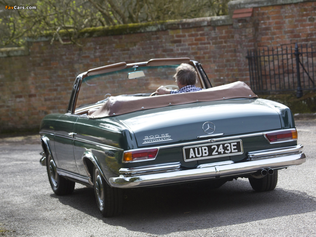 Images of Mercedes-Benz 300 SE Cabriolet UK-spec (W112) 1962–67 (1024 x 768)