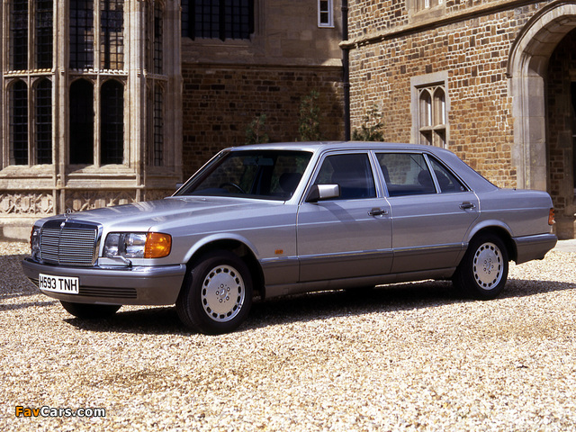 Images of Mercedes-Benz S-Klasse UK-spec (W126) 1979–91 (640 x 480)