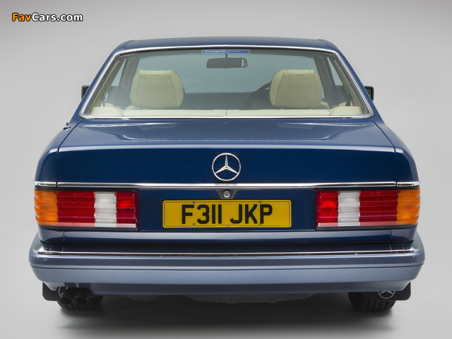 Images of Mercedes-Benz 380 SEC UK-spec (C126) 1981–85 (640 x 480)