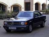 Images of Mercedes-Benz S-Klasse Coupe UK-spec (C126) 1981–91
