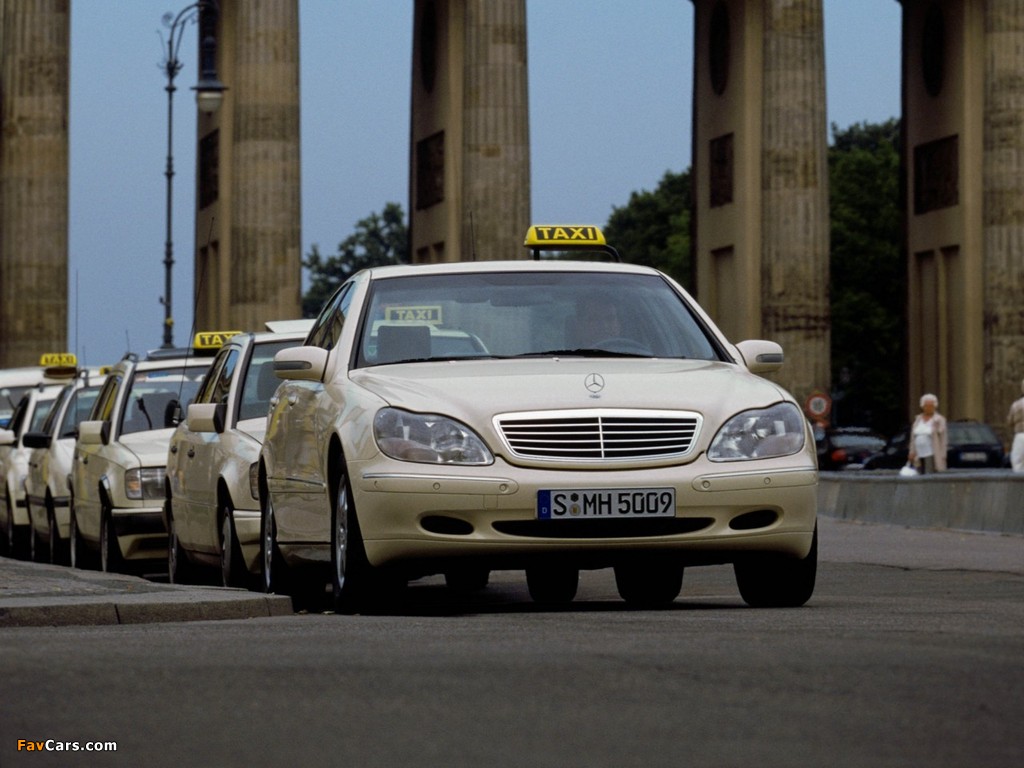 Images of Mercedes-Benz S-Klasse Taxi (W220) 1998 (1024 x 768)