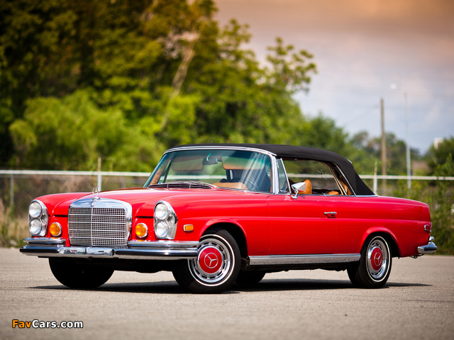 Mercedes-Benz 280 SE 3.5 Cabriolet US-spec (W111) 1969–71 photos (640 x 480)