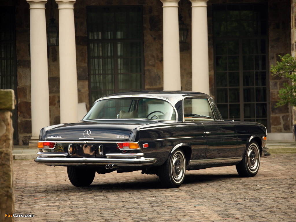 Mercedes-Benz 280 SE 3.5 Coupe US-spec (W111) 1969–71 wallpapers (1024 x 768)