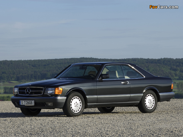 Mercedes-Benz 560 SEC (C126) 1985–91 wallpapers (640 x 480)