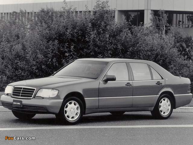 Mercedes-Benz 600 SEL US-spec (W140) 1991–92 wallpapers (640 x 480)