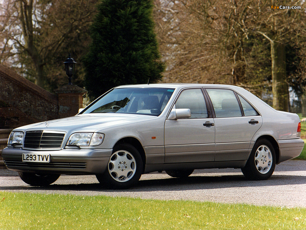Mercedes-Benz S-Klasse UK-spec (W140) 1993–98 pictures (1024 x 768)