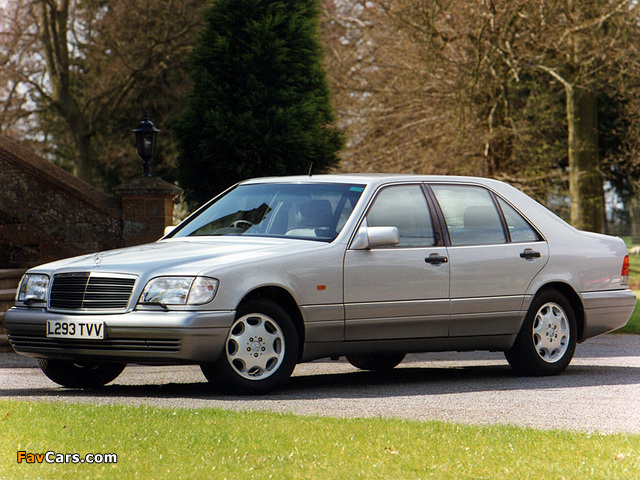Mercedes-Benz S-Klasse UK-spec (W140) 1993–98 pictures (640 x 480)