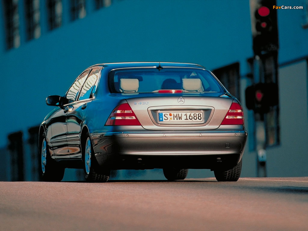 Mercedes-Benz S 430 L (W220) 1998–2002 wallpapers (1024 x 768)