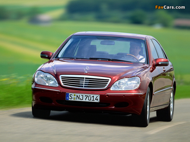 Mercedes-Benz S 400 CDI (W220) 1999–2002 wallpapers (640 x 480)