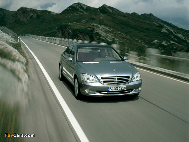 Mercedes-Benz S 500 (W221) 2005–09 photos (640 x 480)