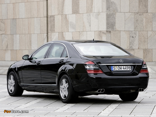 Mercedes-Benz S 600 Guard (W221) 2007–09 pictures (640 x 480)