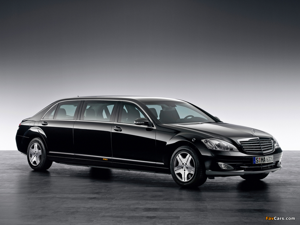 Mercedes-Benz S 600 Guard Pullman (W221) 2008–09 wallpapers (1024 x 768)