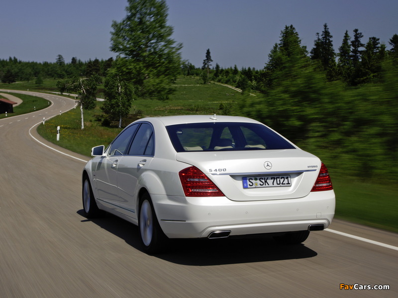 Mercedes-Benz S 400 Hybrid (W221) 2009–13 photos (800 x 600)