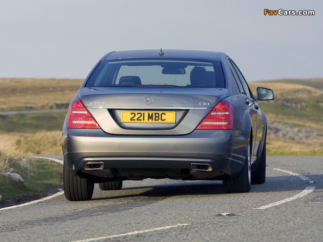 Mercedes-Benz S 350 CDI UK-spec (W221) 2009–13 pictures (640 x 480)