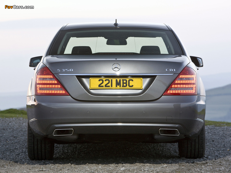 Mercedes-Benz S 350 CDI UK-spec (W221) 2009–13 pictures (800 x 600)