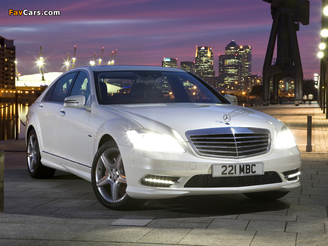 Mercedes-Benz S 350 CDI AMG Sports Package UK-spec (W221) 2009–13 wallpapers (640 x 480)