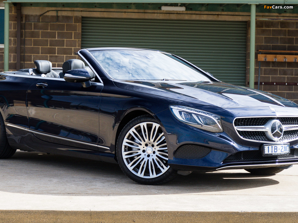 Mercedes-Benz S 500 Cabriolet AU-spec (A217) 2016 images (1024 x 768)