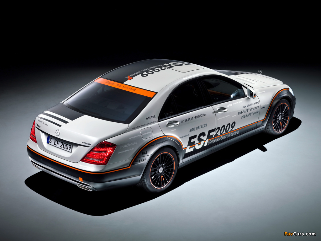 Photos of Mercedes-Benz S 400 Hybrid ESF Concept (W221) 2009 (1024 x 768)