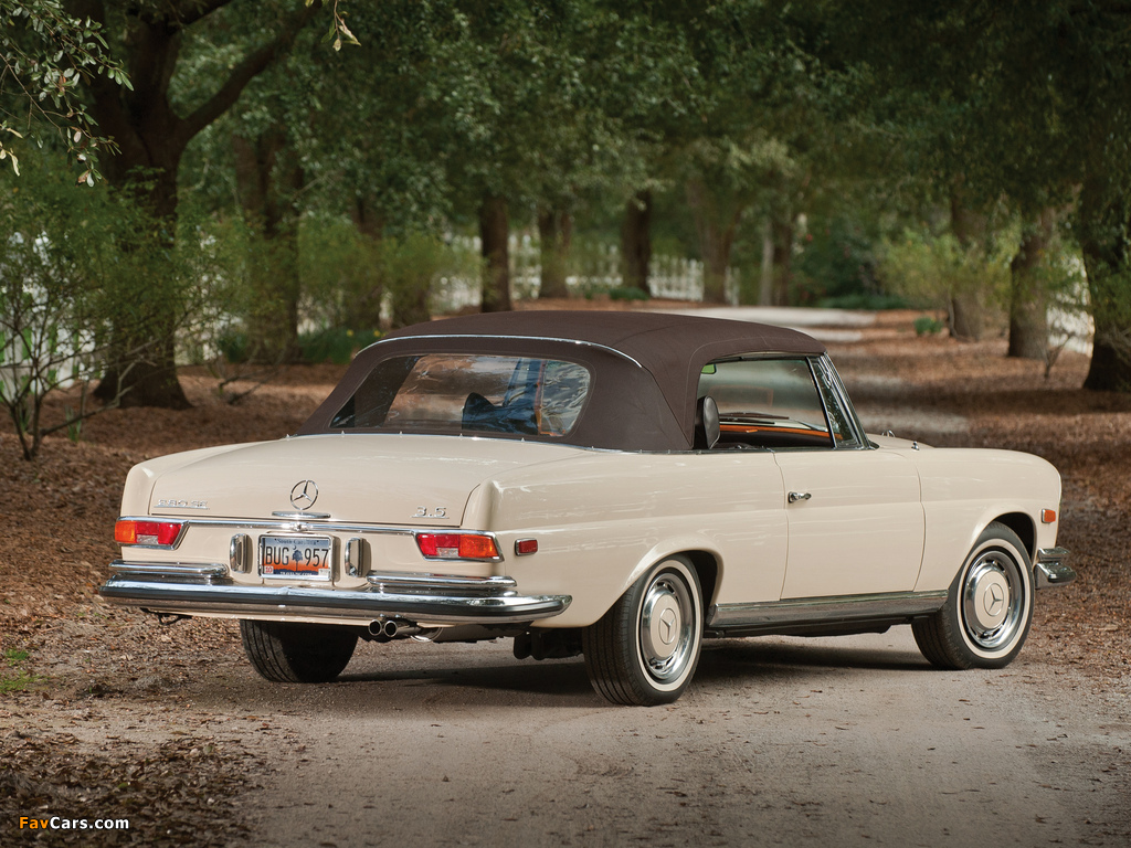 Pictures of Mercedes-Benz 280 SE 3.5 Cabriolet US-spec (W111) 1969–71 (1024 x 768)