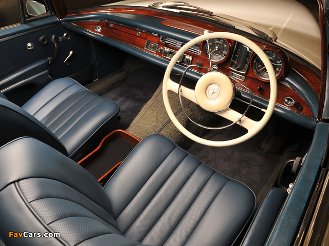 Mercedes-Benz 300 SE Cabriolet UK-spec (W112) 1962–67 wallpapers (640 x 480)