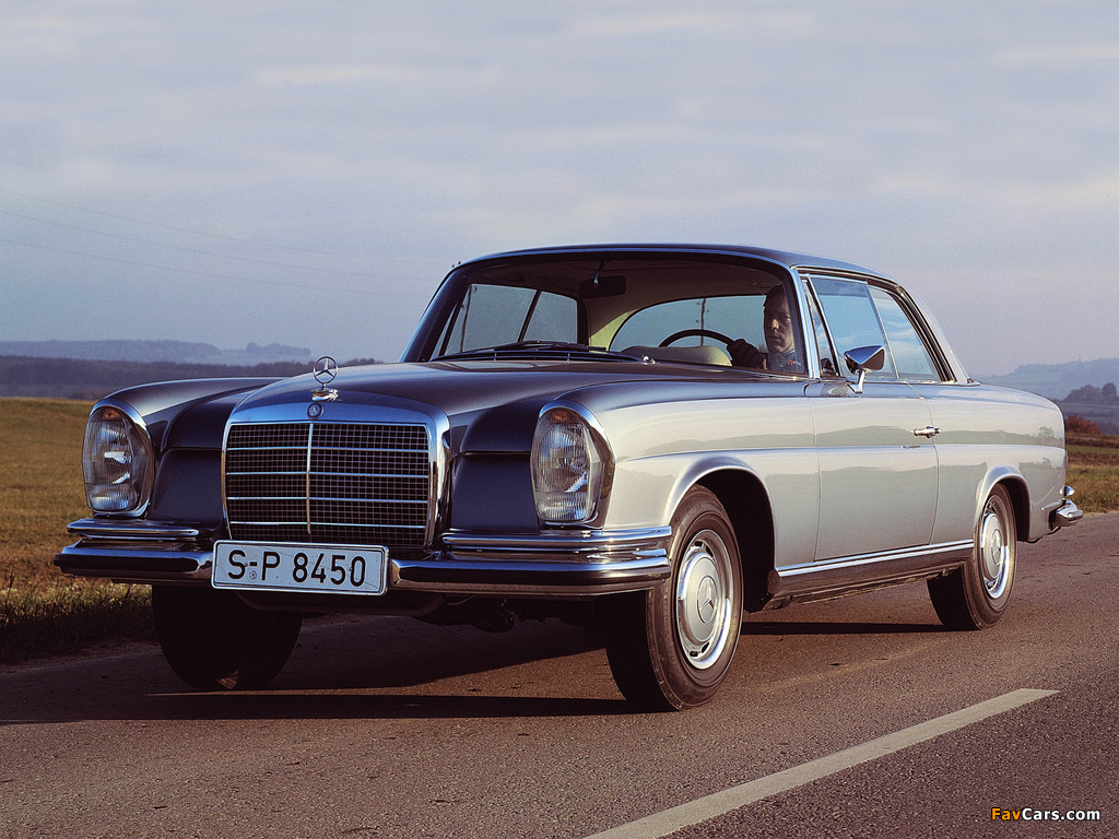Mercedes-Benz 280 SE Coupe (W111) 1967–71 wallpapers (1024 x 768)