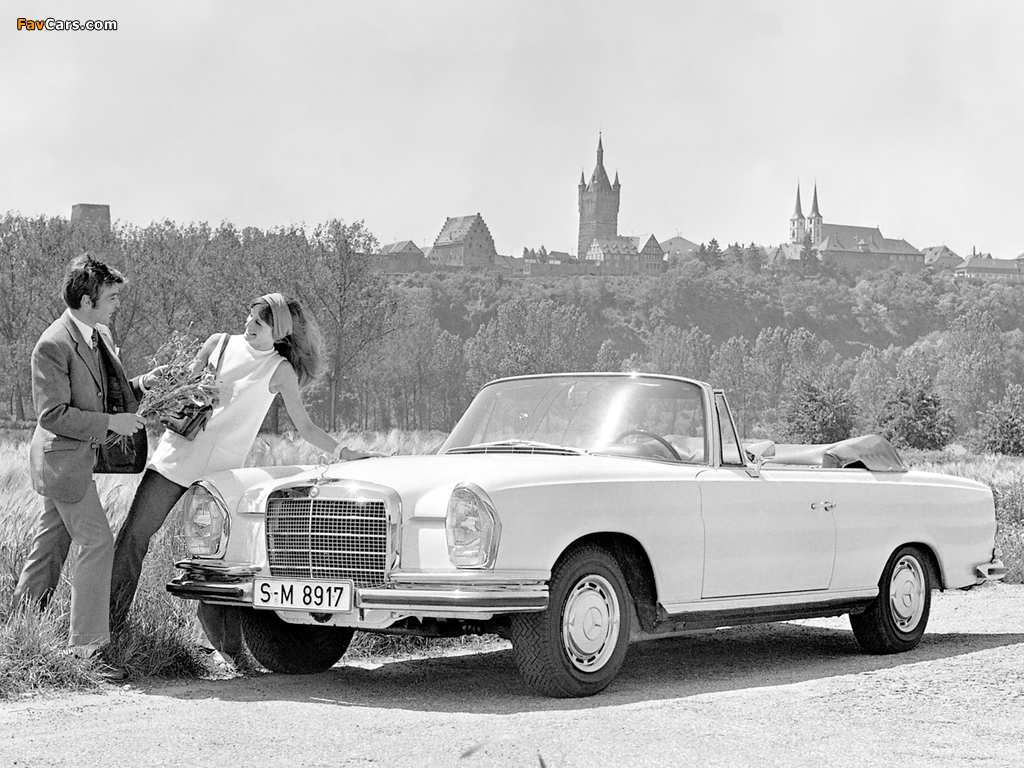 Mercedes-Benz 280 SE 3.5 Cabriolet (W111) 1969–71 wallpapers (1024 x 768)