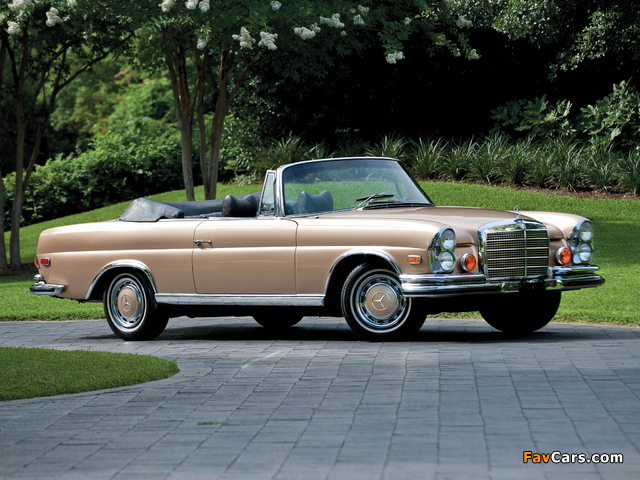 Mercedes-Benz 280 SE 3.5 Cabriolet US-spec (W111) 1969–71 wallpapers (640 x 480)