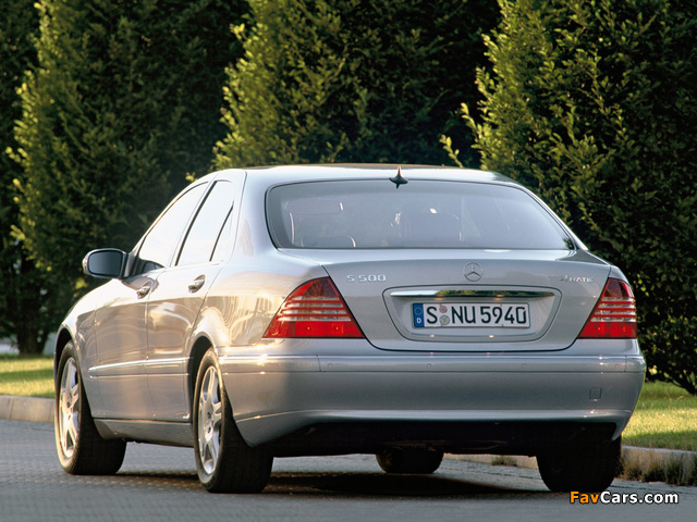 Mercedes-Benz S 500 4MATIC (W220) 2002–06 wallpapers (640 x 480)