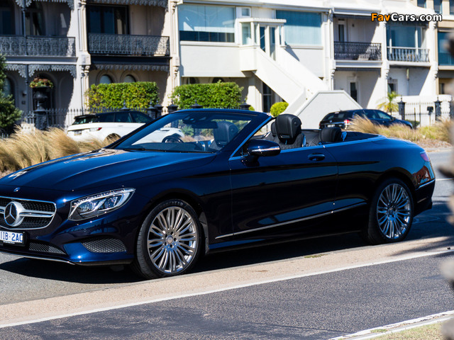 Mercedes-Benz S 500 Cabriolet AU-spec (A217) 2016 wallpapers (640 x 480)