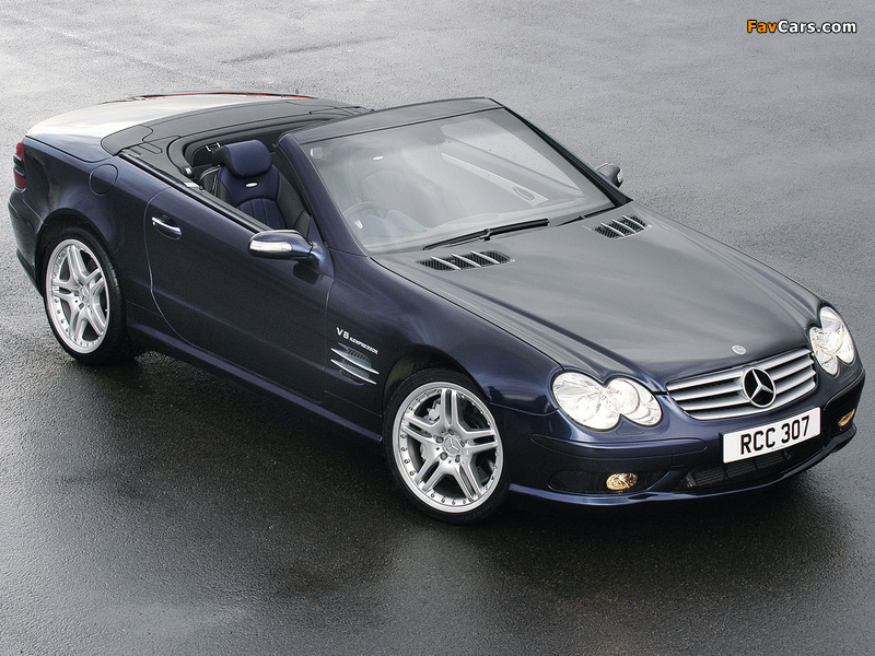 Images of Mercedes-Benz SL 55 AMG UK-spec (R230) 2001–08 (800 x 600)
