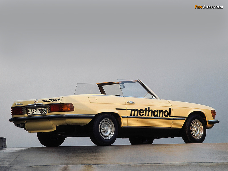Mercedes-Benz 450 SL Methanol Antrieb (R107) 1974 photos (800 x 600)