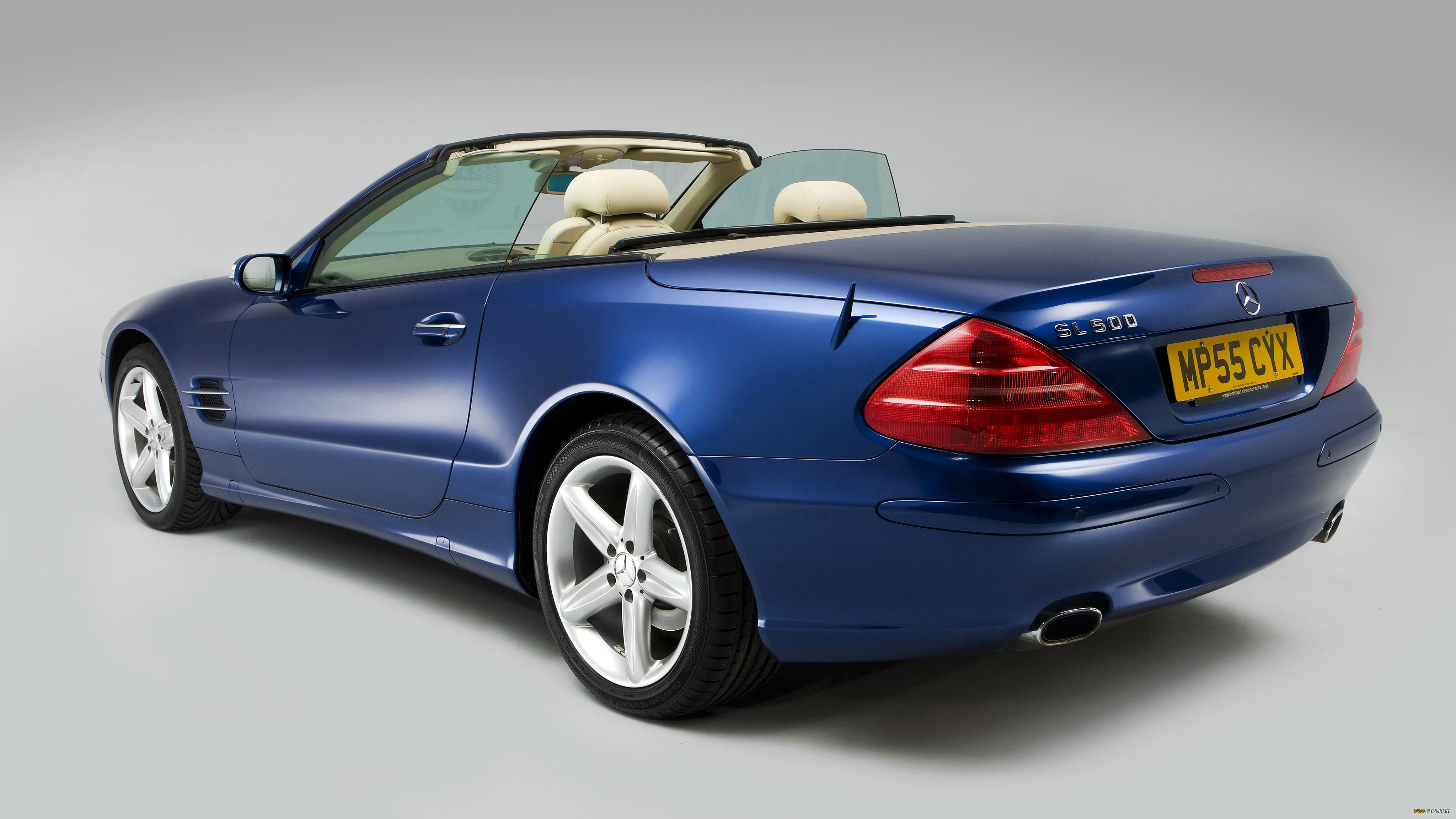 Mercedes-Benz SL 500 UK-spec (R230) 2001–05 images (4096 x 2305)