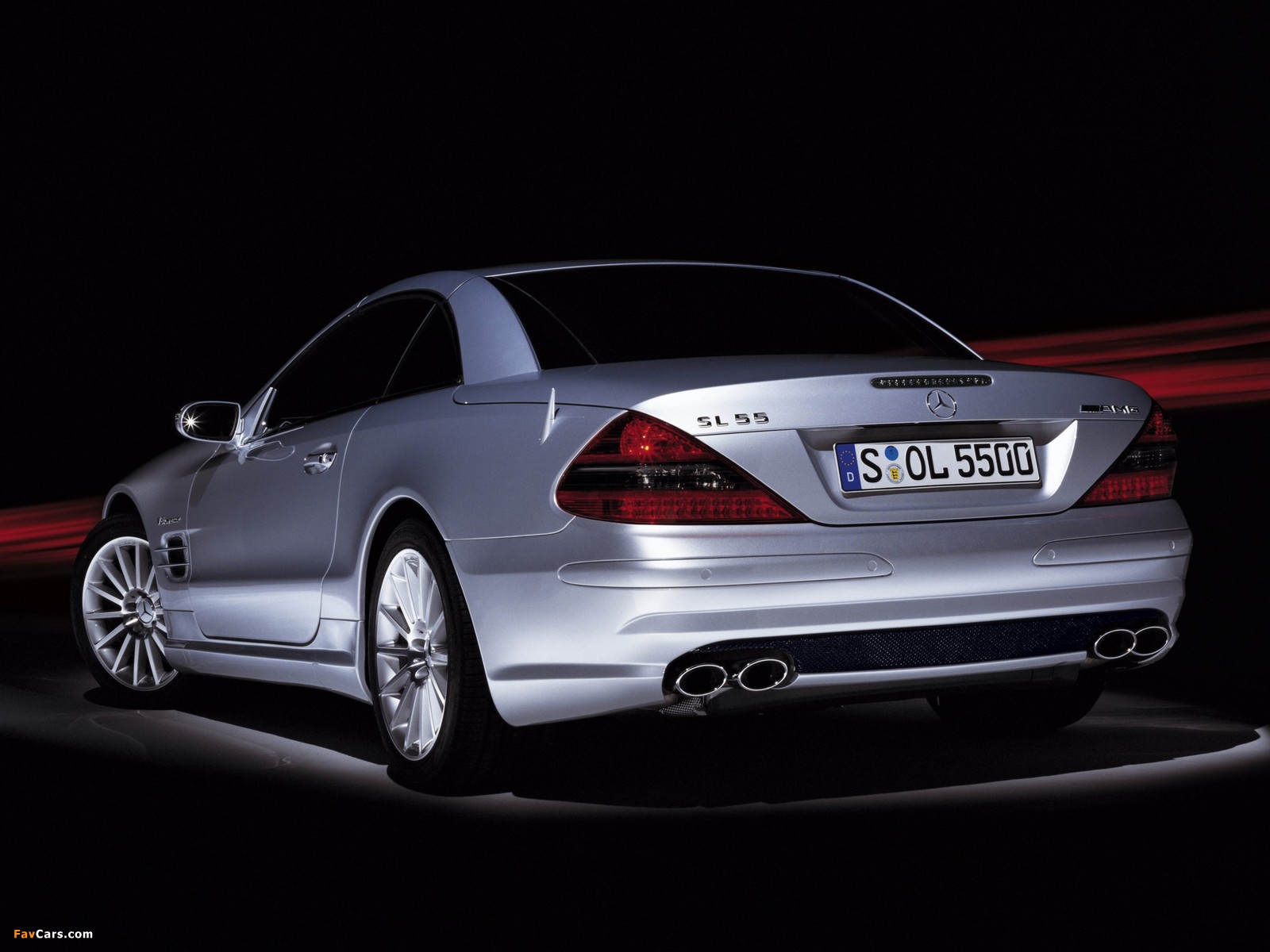 Mercedes-Benz SL 55 AMG (R230) 2001–08 pictures (1600 x 1200)