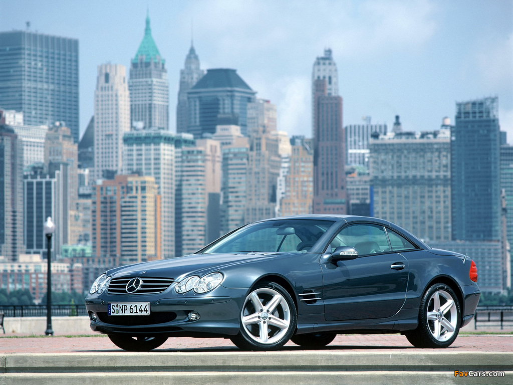 Mercedes-Benz SL 500 (R230) 2001–05 wallpapers (1024 x 768)