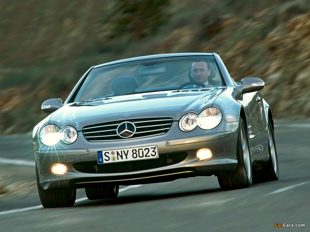 Mercedes-Benz SL 600 (R230) 2003–05 wallpapers (1024 x 768)