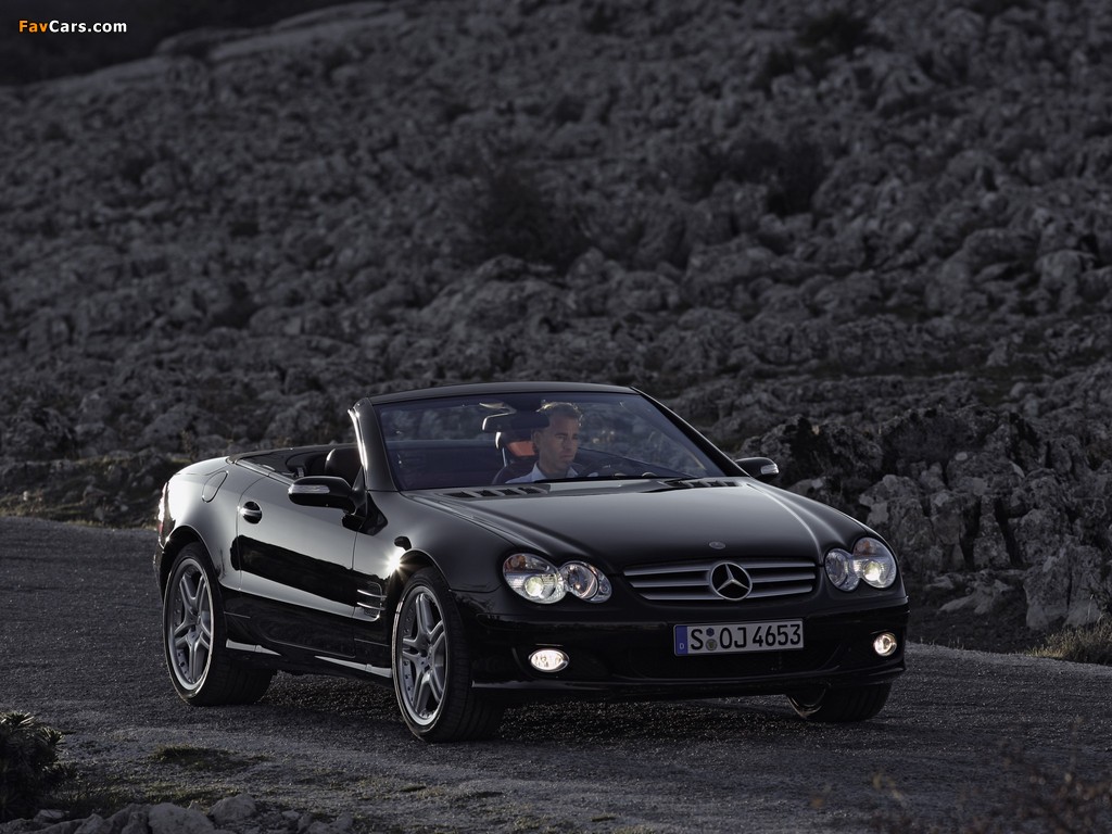 Mercedes-Benz SL 350 (R230) 2005–08 images (1024 x 768)
