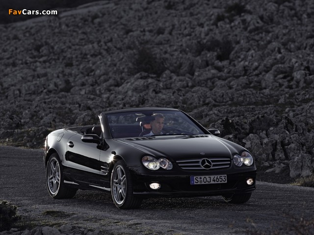 Mercedes-Benz SL 350 (R230) 2005–08 images (640 x 480)